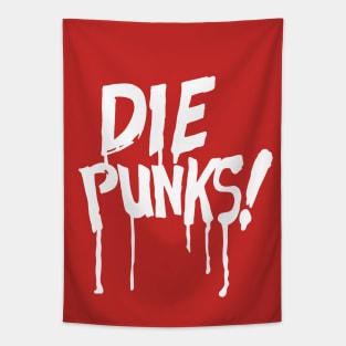 Die Punks (white) Tapestry