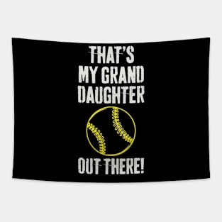 Softball Grandpa Softball Grandma Tapestry