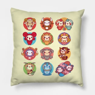 Kawaii Zodiac Pillow