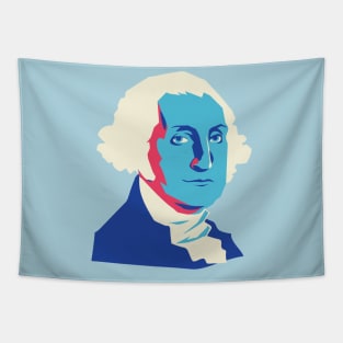 President George Washington Pop Art Portrait Tapestry