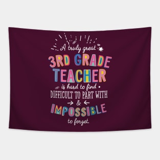 A truly Great 3rd Grade Teacher Gift - Impossible to forget Tapestry