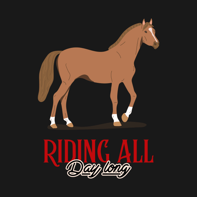 Horse Lover Horses Horse Riding Horse Rider by Tip Top Tee's