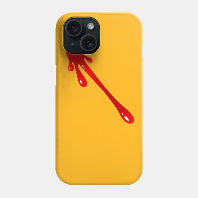 Watchmen Blood Drop Phone Case by simonturnerart