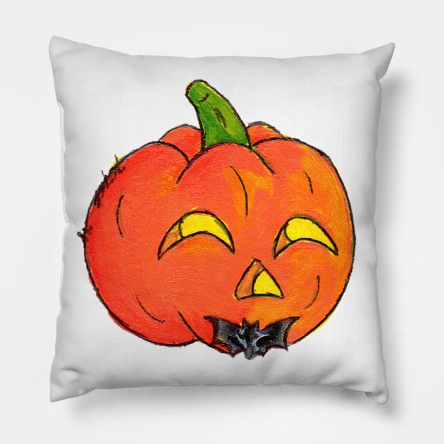 Pumpkin Groom Pillow by KristenOKeefeArt