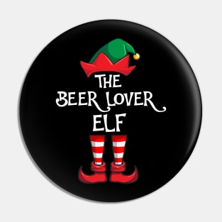 Beer Lover Elf Matching Family Christmas Pin