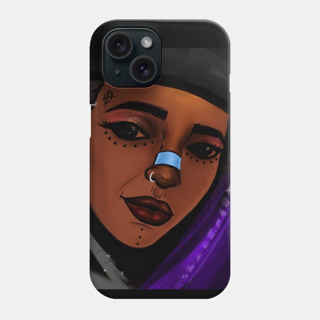 Queen Latifah, The Precious Gem Phone Case by The Alien Boy Art