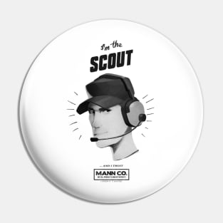 I'M THE SCOUT - AND I TRUST MANN CO! Vintage Pin