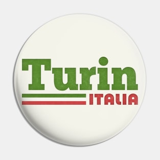Turin, Italy // Retro Styled Italian Design Pin