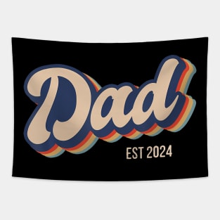 Dad Est 2024 Soon To Be Dad Father 2024 New Dad 2024 Tapestry