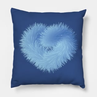 Blue Fur Love Pillow