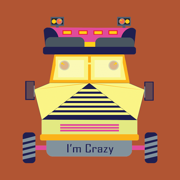 Crazy Truck Driver T shirt by Russell Jayedi