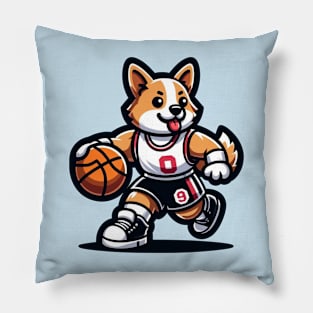 basketball player corgi Pillow