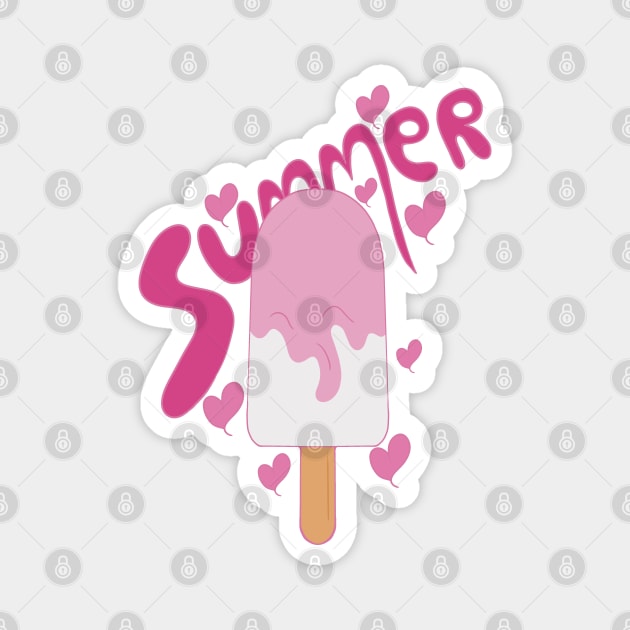 Summer Vibes Popsicle Magnet by DiegoCarvalho