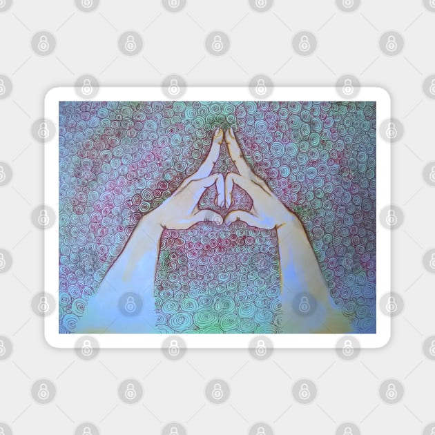 Yoga Mudra 01 Magnet by Maltez