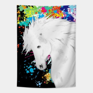 Horse Lovers Magical White Horse Tapestry