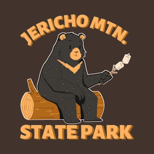 Jericho Mountain State Park Camping Bear T-Shirt