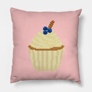 Milk Yellow cupcake pixel art Pillow