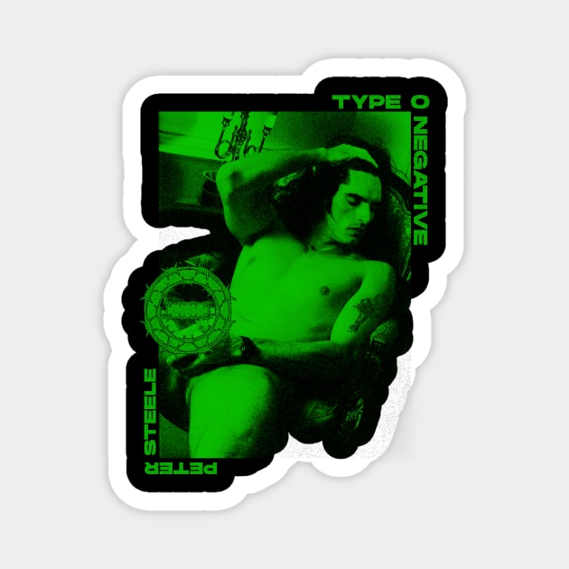 Peter Steele Magnet by WithinSanityClothing