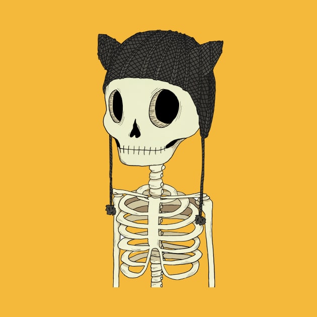 Skeleton Kitty by agrapedesign
