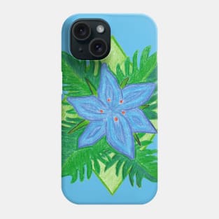 Angapo Emblem with Blue Background Phone Case