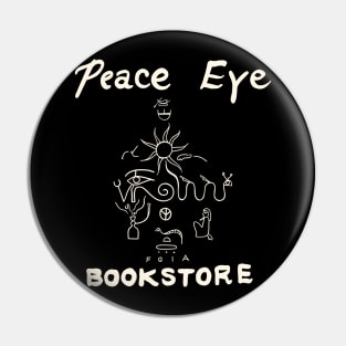 Peace Eye Bookstore Pin