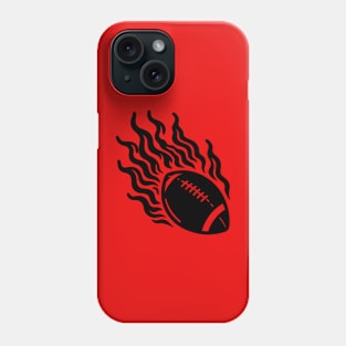 Flaming Football Phone Case