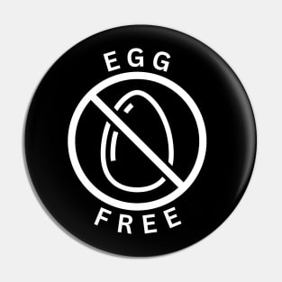 Egg free - Egg allergy Pin
