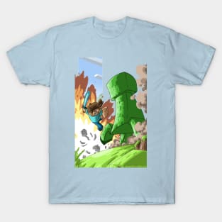 T-shirt con grafica Minecraft
