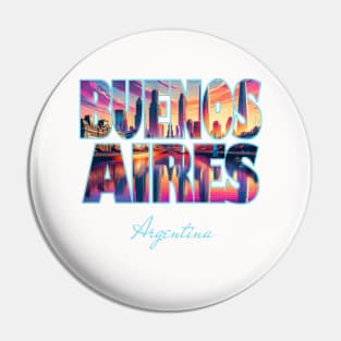 Unique Buenos Aires Argentina Skyline Pin