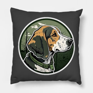 American Foxhound Camouflage Motif Pillow