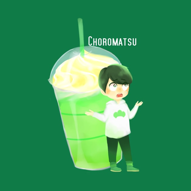 Matsuno-bucks Choromatsu Green-tea frappe by shootingstarsaver@gmail.com