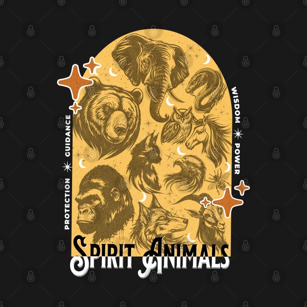 Spirit Animals by Cosmic Dust Art