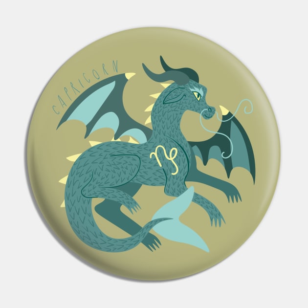 Capricorn Dragon Pin by LexaStrong