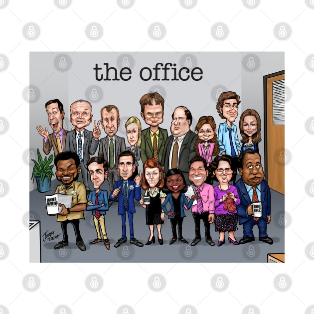 Cast of The Office by Jimmy’s Cartoons