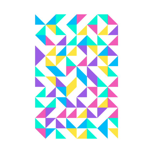 Trendy Geometric Colourful Triangle Pattern by Trendy-Now