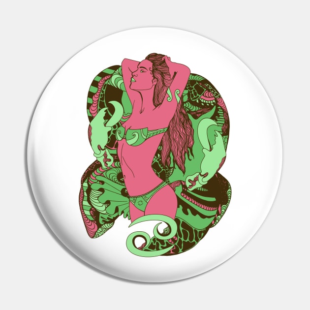 Pink Mint Cancer Beauty Pin by kenallouis