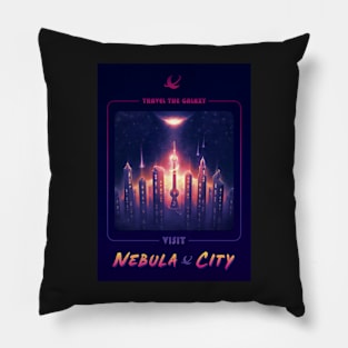 Nebula City Poster Pillow