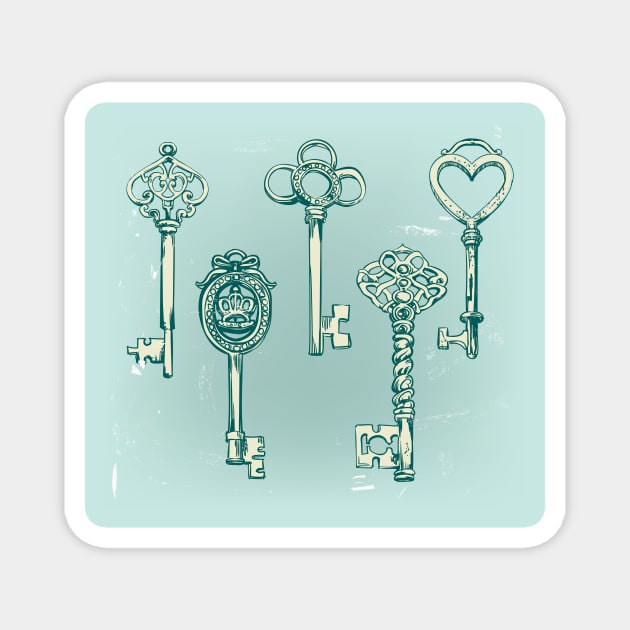 Fancy Keys Magnet by EveFarb