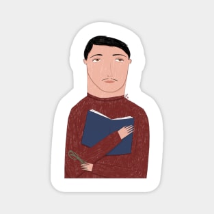 Bookwarm Man Magnet