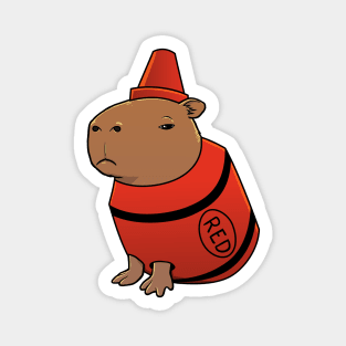 Capybara Crayon Costume Magnet