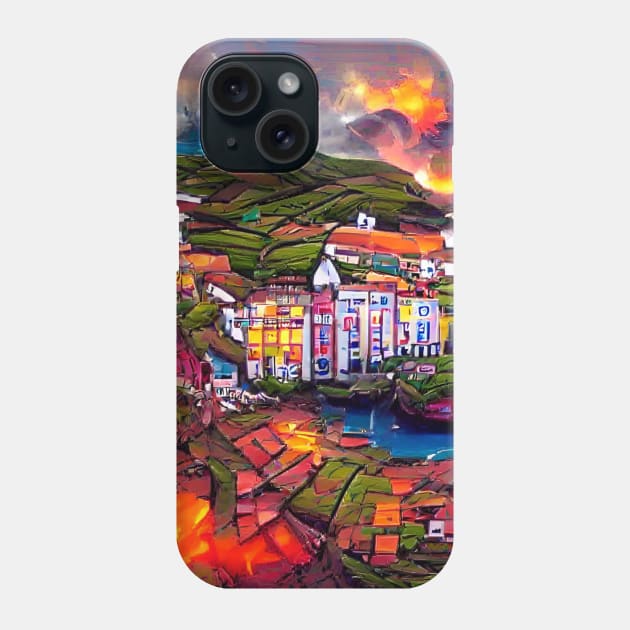 Colorful village Phone Case by Gaspar Avila