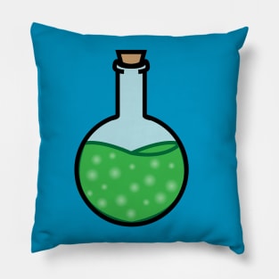 DIY Single Green Potion or Poison for Tabletop Board Games (Style 3) Pillow