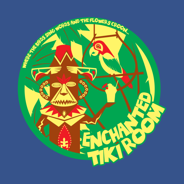 Enchanted Tiki Room (green, red, yellow) by brodiehbrockie