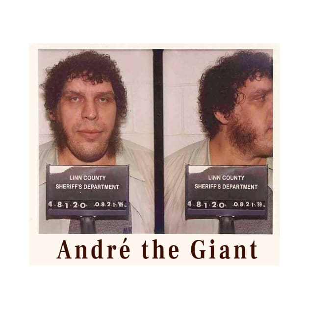 André the Giant Mug Shot by pocketlama