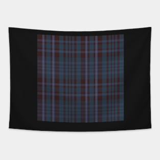 Winter Aesthetic Sorcha 2 Hand Drawn Textured Plaid Pattern Tapestry