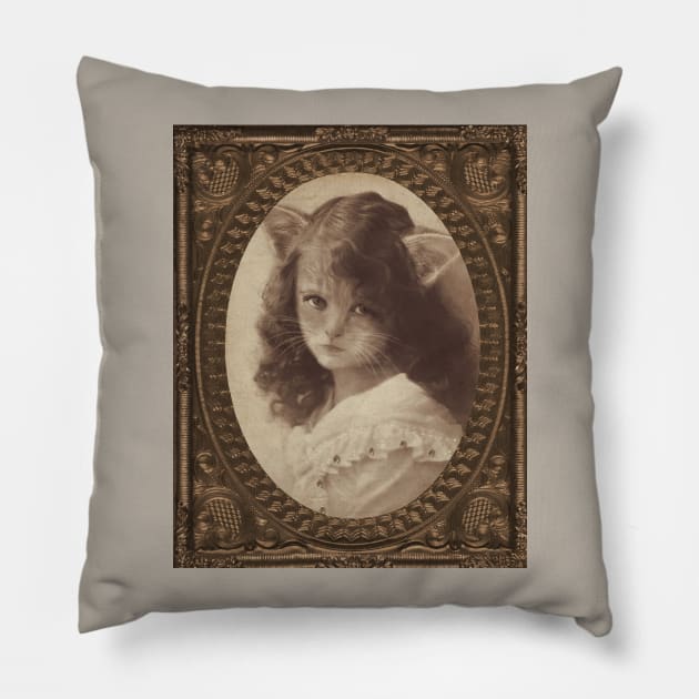 Victorian Catgirl Pillow by Viergacht