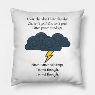 Pitter Patter Raindrops nursery rhyme Pillow