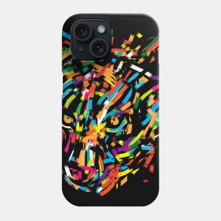 graphic leopard Phone Case