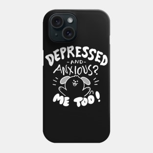 Depressed + Anxious Doggo 2 Phone Case