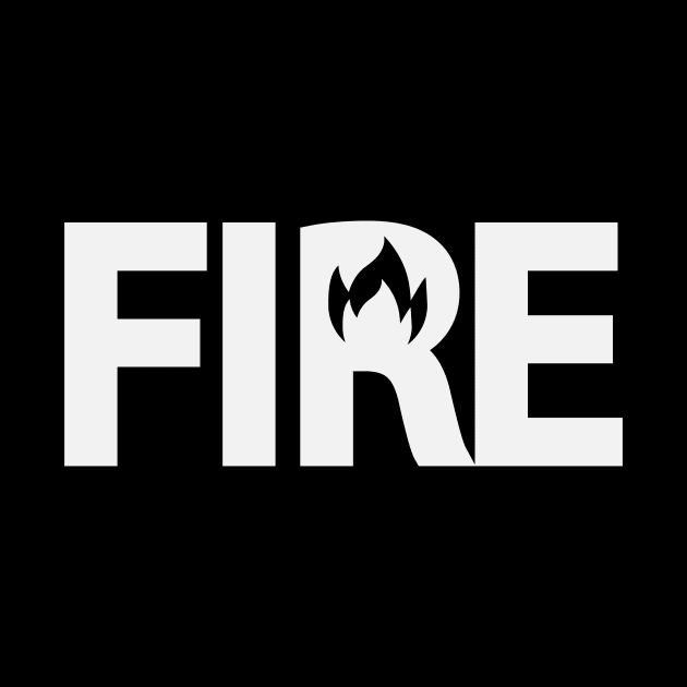 Fire artistic typography design by DinaShalash